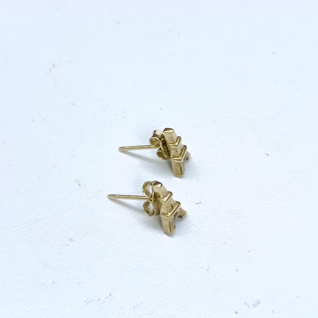 ARETES PAR ORO 10 K 1.1 GRMS (SEMINUEVO)