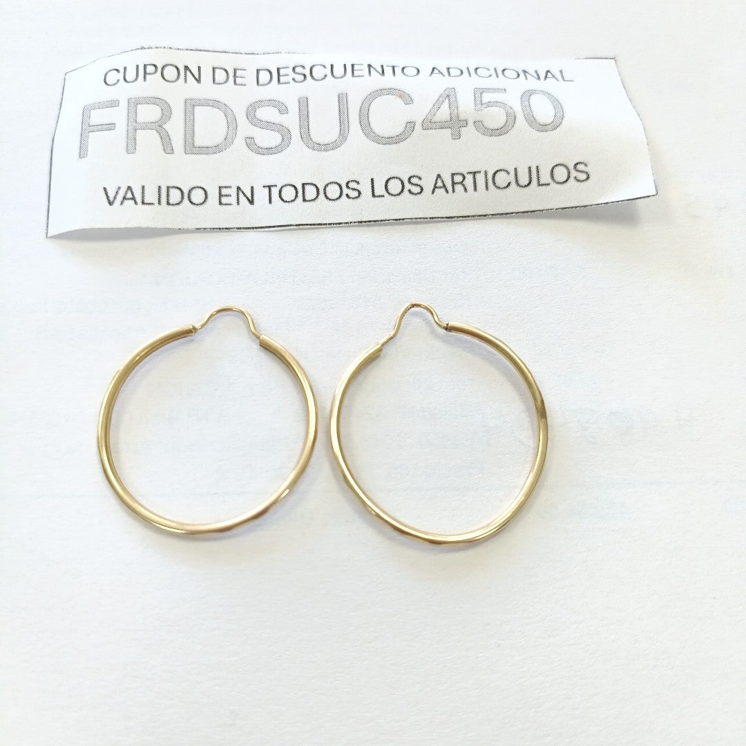 ARRACADAS PAR ORO 14 K 1,80 GRMS (SEMINUEVO)