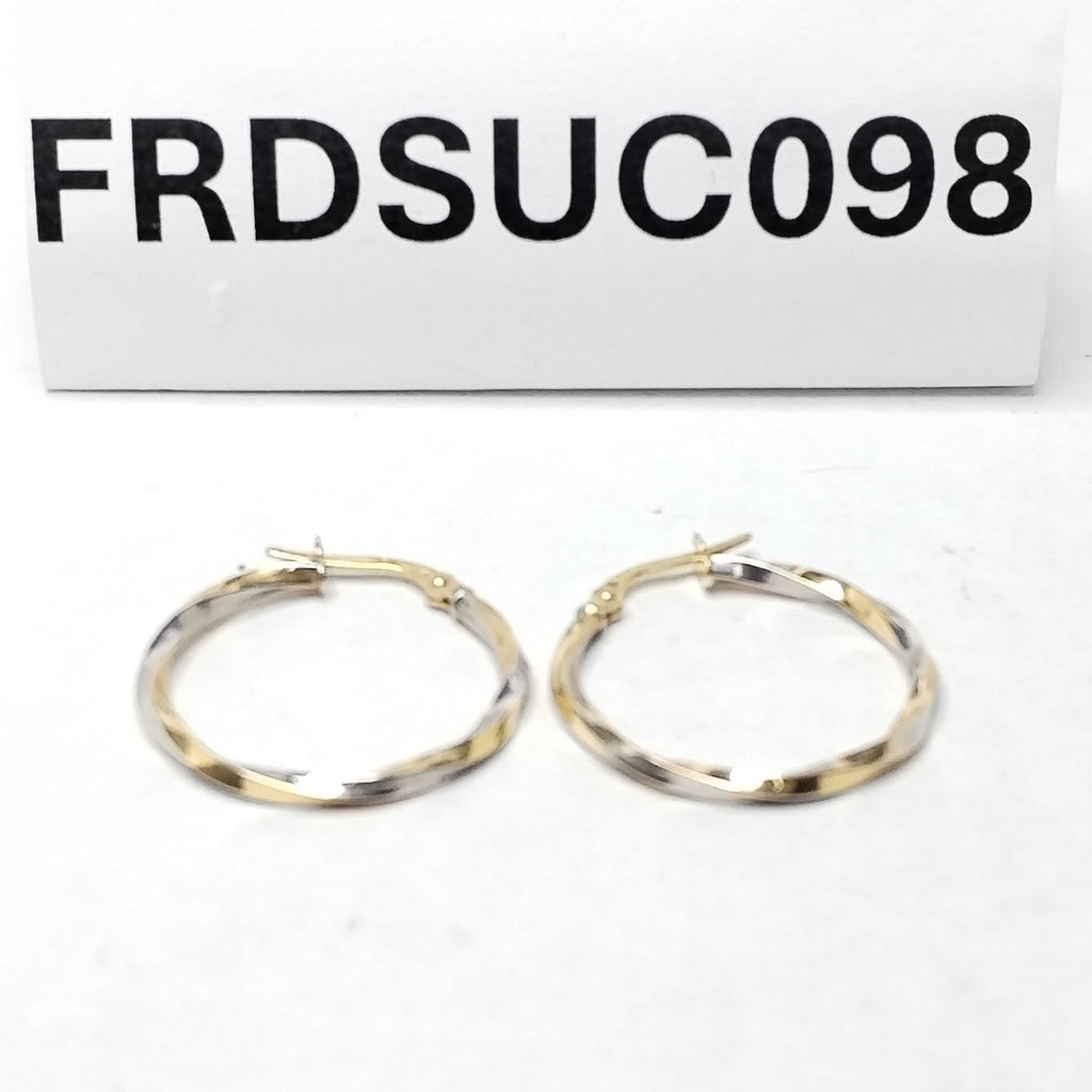 ARRACADAS PAR ORO COMBINADO 14 K 1,00 GRMS (SEMINUEVO)