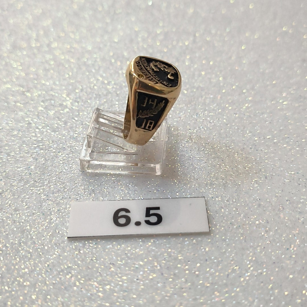 ANILLO DE GRADUACIÓN ORO 8 K 5,90 GRMS (SEMINUEVO)