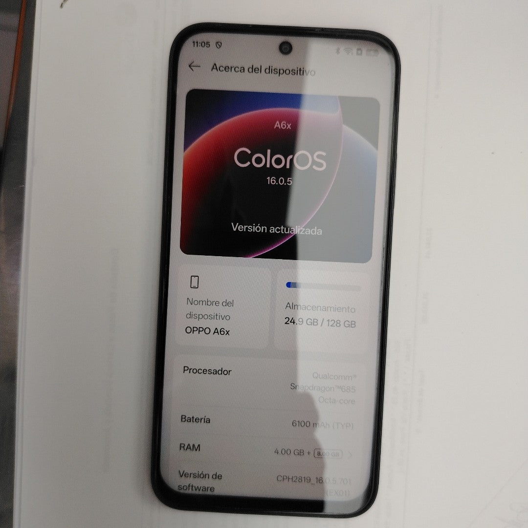 CELULAR OPPO A6X CPH2819 (2025) 128 GB 4 GB RAM (SEMINUEVO)