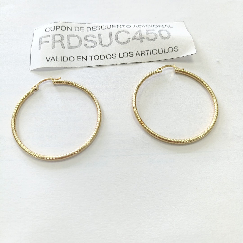 ARRACADAS PAR ORO 14 K 3.7 GRMS (SEMINUEVO)