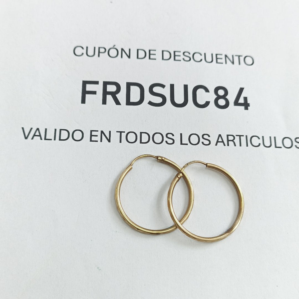 ARRACADAS PAR ORO 8 K 1.8 GRMS (SEMINUEVO)