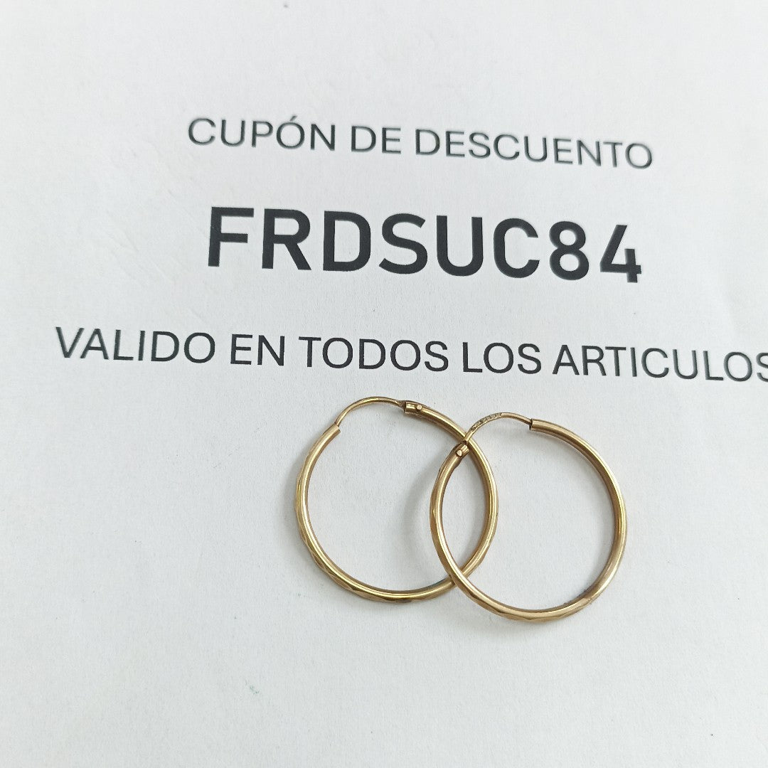 ARRACADAS PAR ORO 8 K 1.8 GRMS (SEMINUEVO)