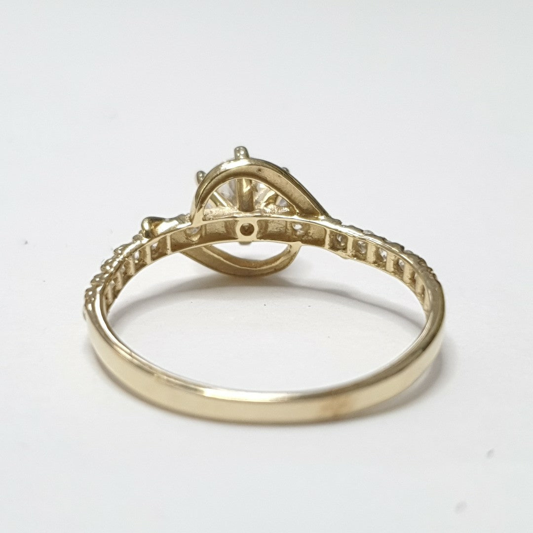 ANILLITO, SOLITARIO ORO 14 K 2 GRMS (SEMINUEVO)