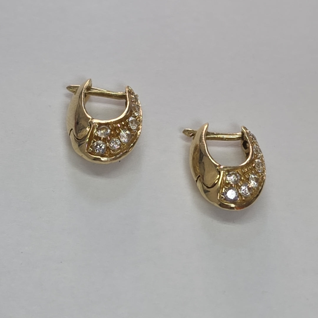 ARRACADAS PAR ORO 14 K 3,80 GRMS (SEMINUEVO)