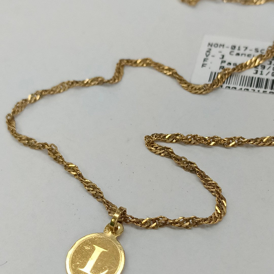 CADENA,DIJE ORO 18 K 4,20 GRMS (SEMINUEVO)