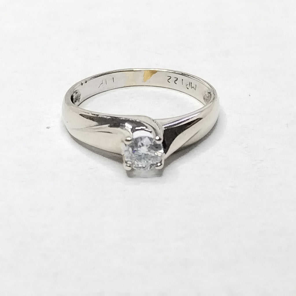 ANILLITO ORO, ORO BLANCO 14 K 2.3 GRMS (SEMINUEVO)