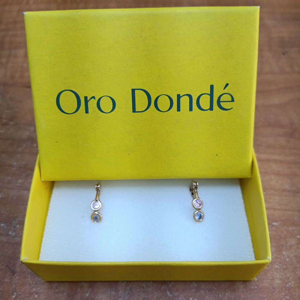 ARRACADAS PAR ORO 14 K 1.6 GRMS (SEMINUEVO)
