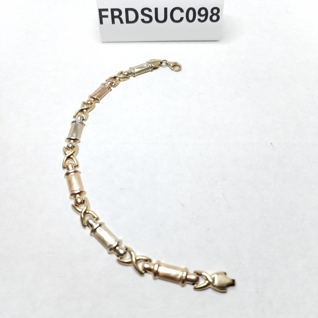PULSERA ORO, ORO COMBINADO 14 K 5.8 GRMS (SEMINUEVO)