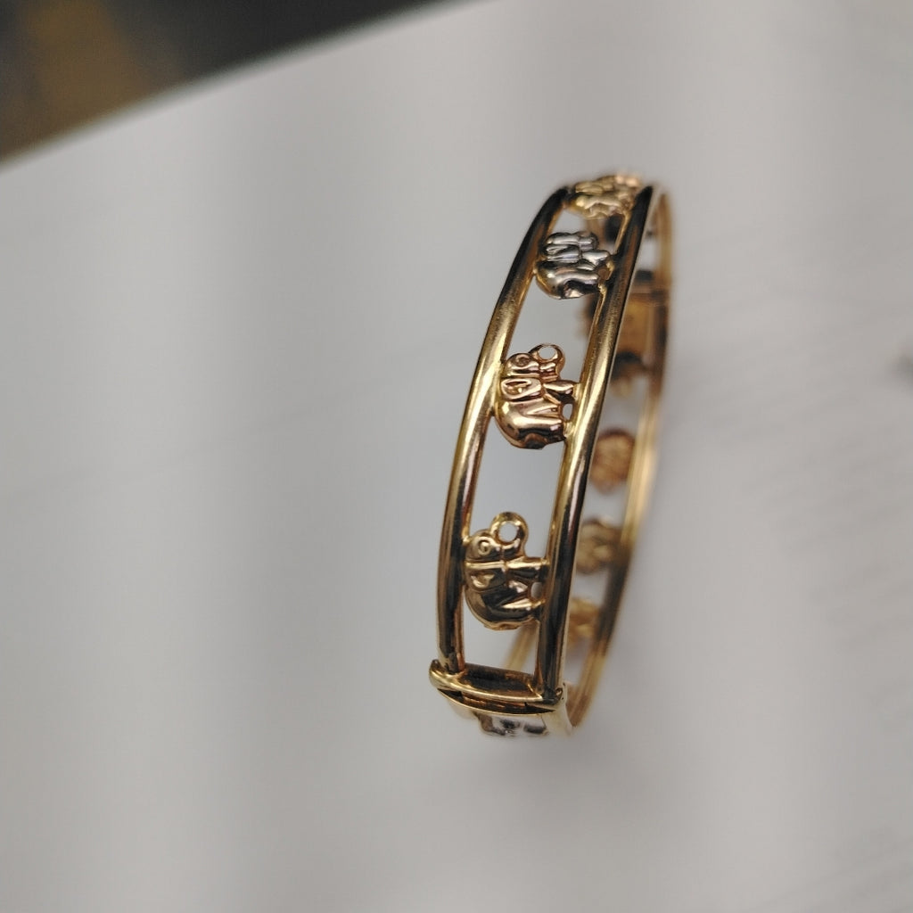 BRAZALETE ORO,RODIADO 14 K 11,40 GRMS (SEMINUEVO)