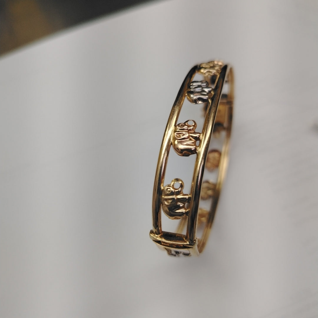 BRAZALETE ORO,RODIADO 14 K 11,40 GRMS (SEMINUEVO)