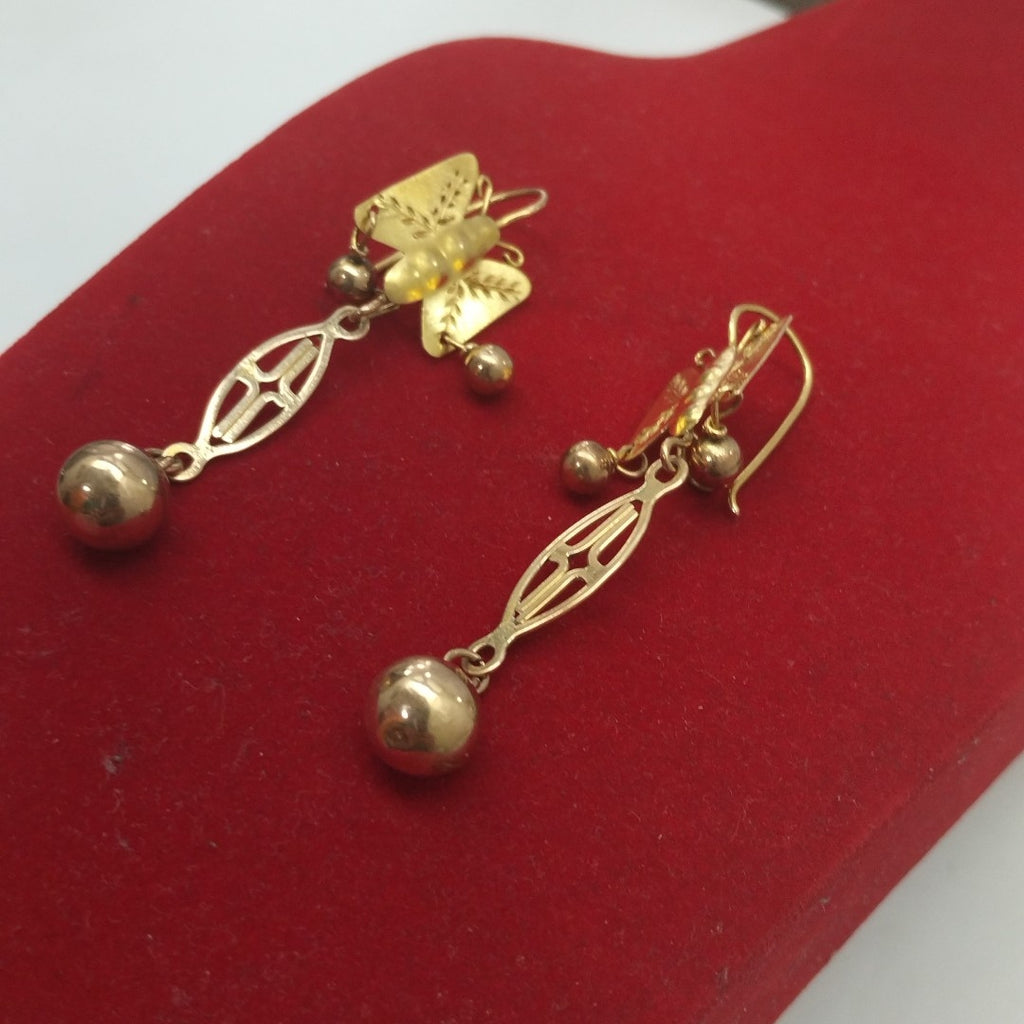 ARETES PAR ORO MUY BAJO 8 K 6,20 GRMS (SEMINUEVO)