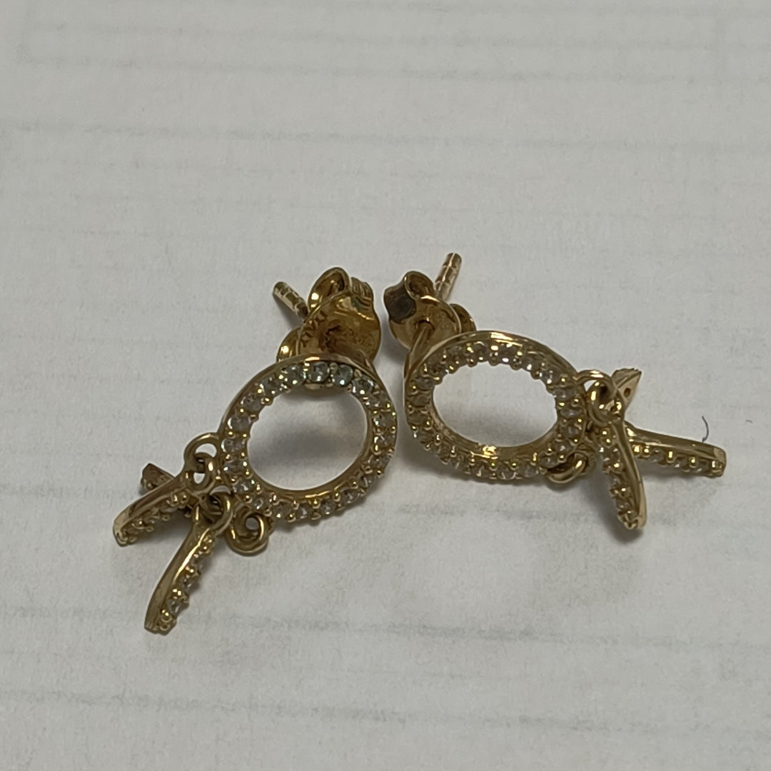 BROQUELES PAR ORO 14 K 2 GRMS (SEMINUEVO)