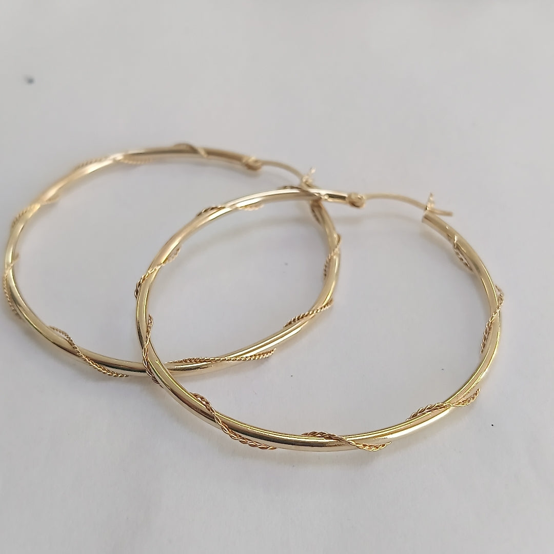 ARRACADAS PAR ORO 10 K 3.5 GRMS (SEMINUEVO)