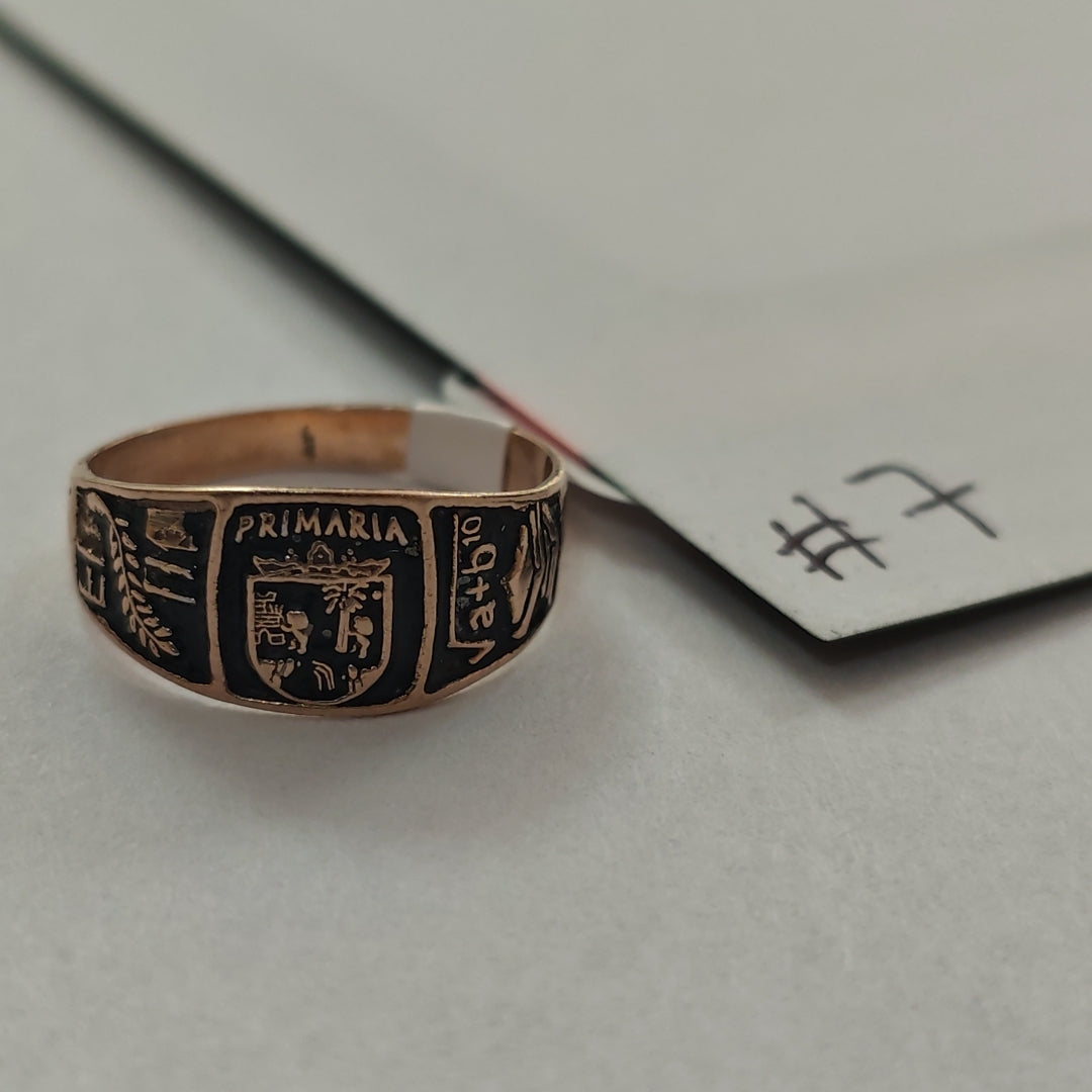 ANILLO DE GRADUACIÓN ORO 8 K 1,70 GRMS (SEMINUEVO)