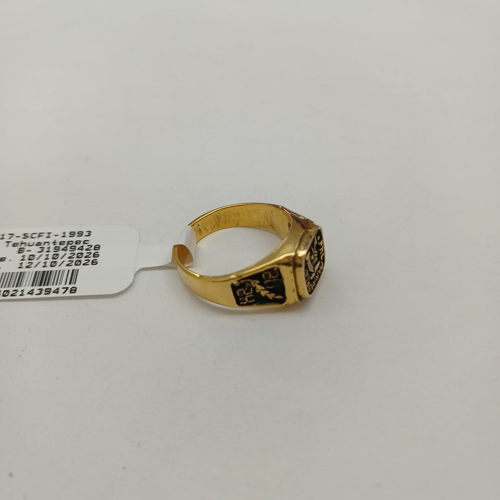 ANILLO DE GRADUACIÓN ORO 10 K 5.9 GRMS (SEMINUEVO)