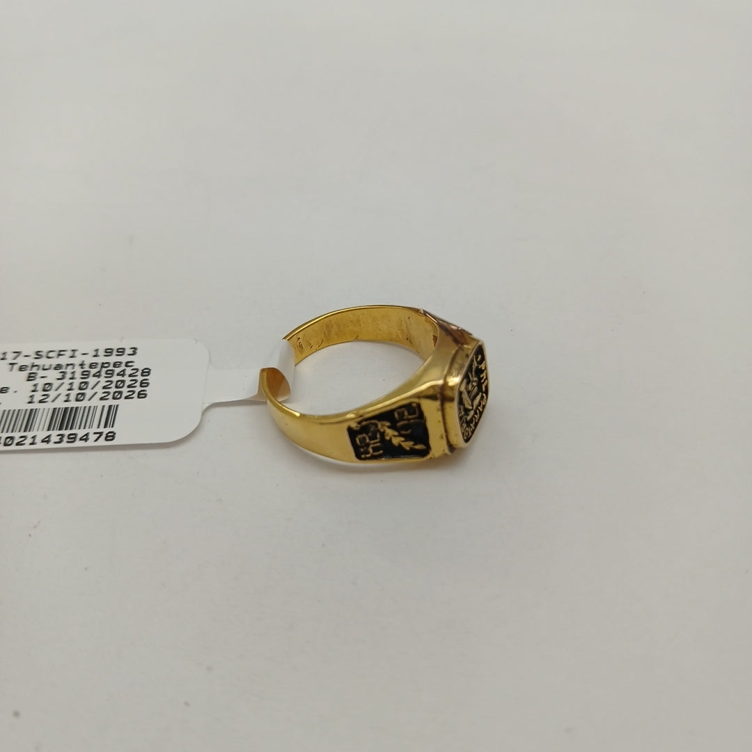 ANILLO DE GRADUACIÓN ORO 10 K 5.9 GRMS (SEMINUEVO)