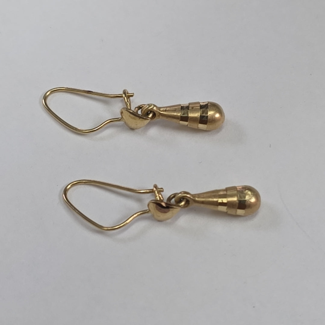 ARETES PAR ORO 14 K 1,40 GRMS (SEMINUEVO)