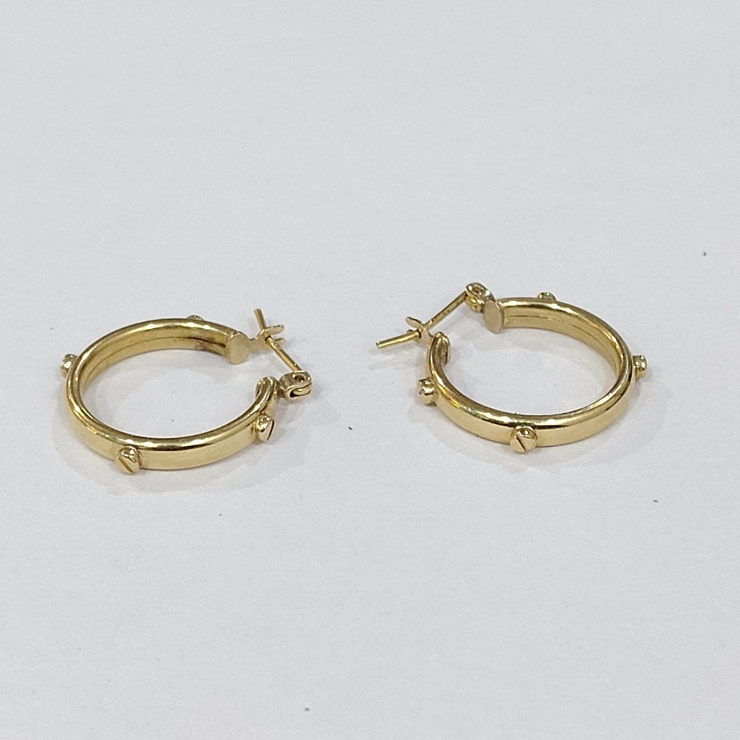 ARRACADAS PAR ORO 14 K 3.1 GRMS (SEMINUEVO)