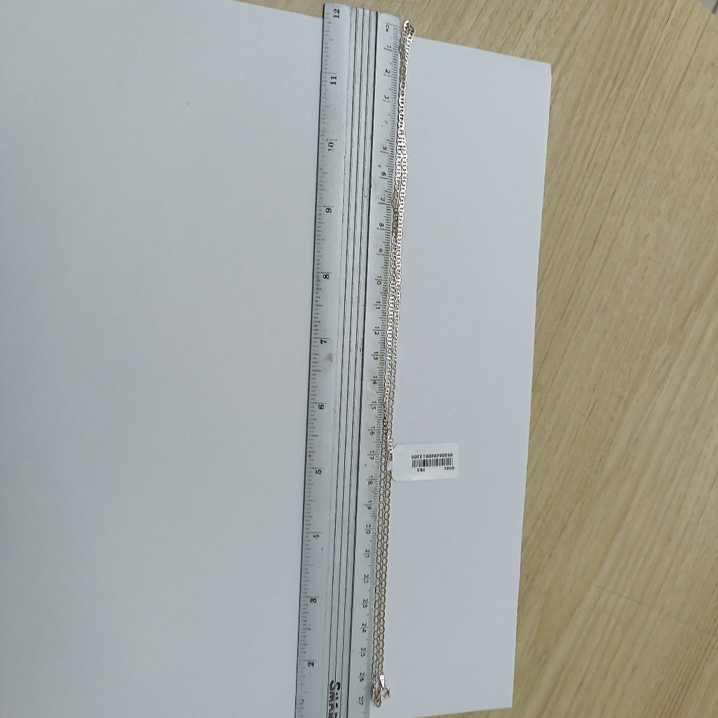 CADENA TEJIDO GUCHI PLATA .925 55 CM 3.6 GR (NUEVO)