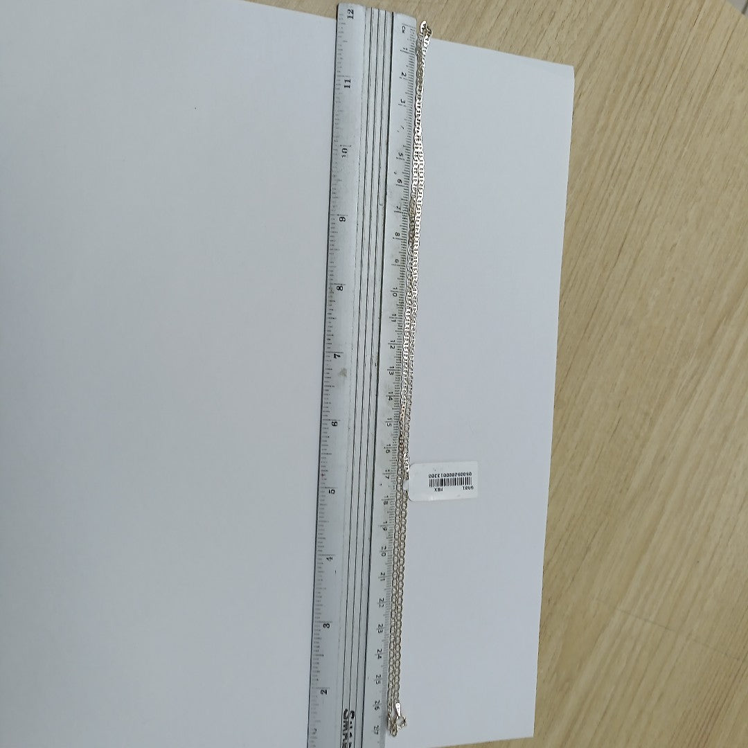CADENA TEJIDO GUCHI PLATA .925 55 CM 3.6 GR (NUEVO)