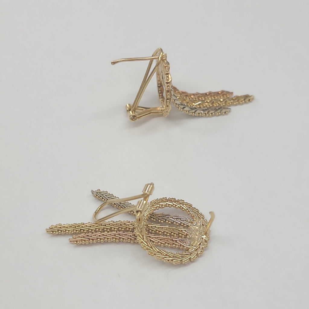 ARETES PAR ORO 14 K 8.9 GRMS (SEMINUEVO)