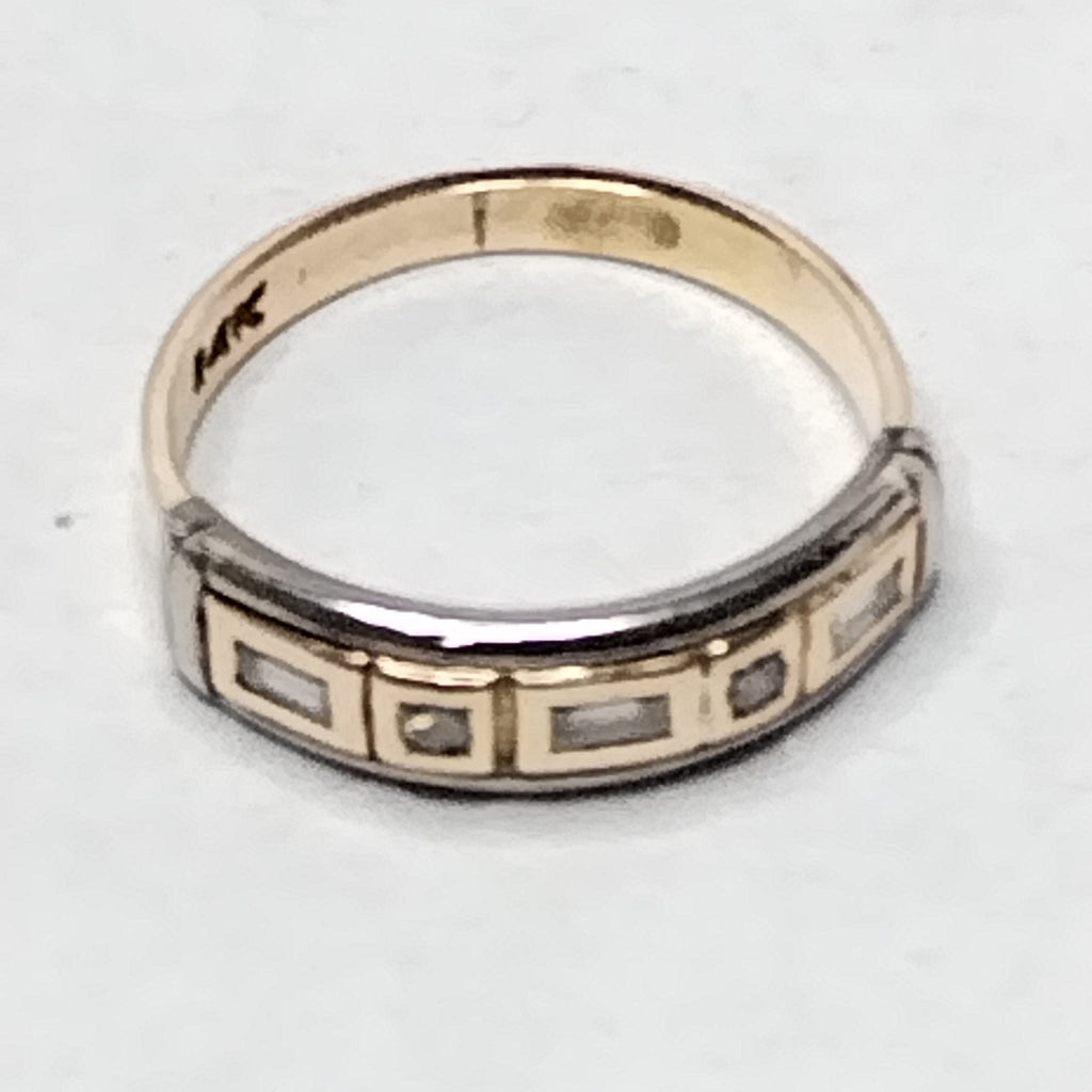 ANILLITO ORO COMBINADO 14 K 3.3 GRMS (SEMINUEVO)