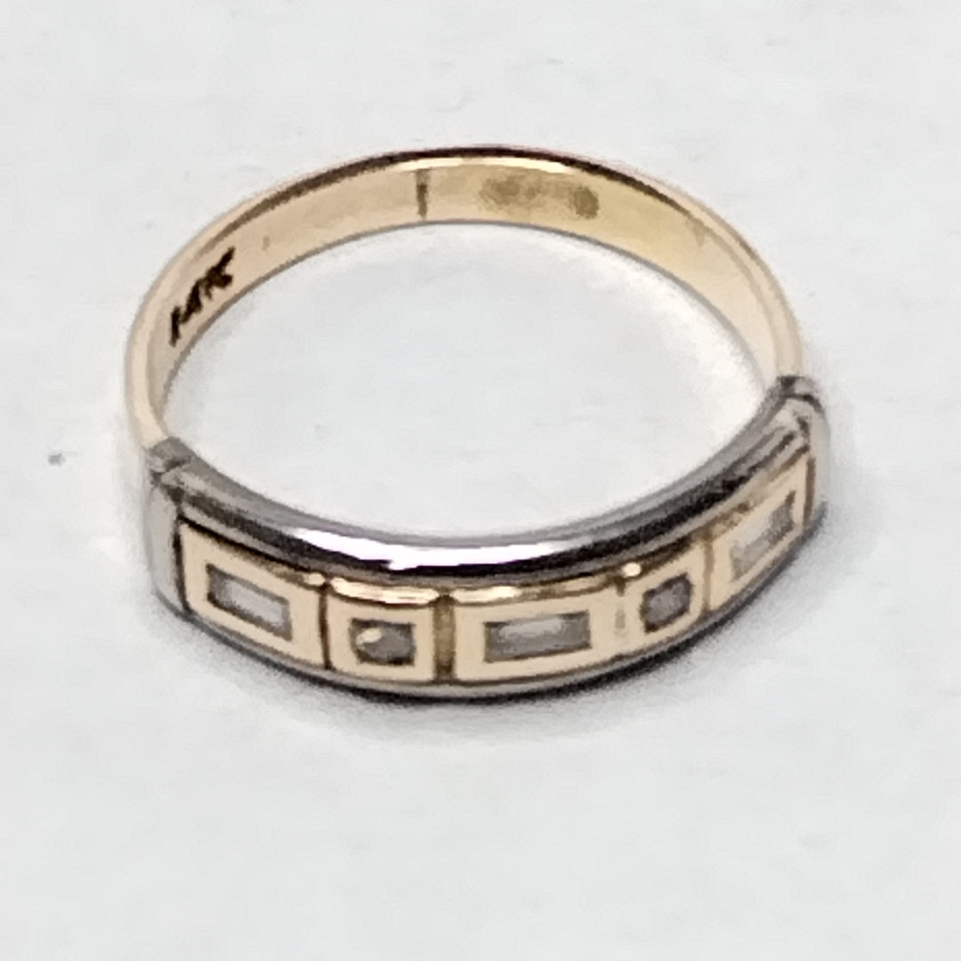 ANILLITO ORO COMBINADO 14 K 3.3 GRMS (SEMINUEVO)