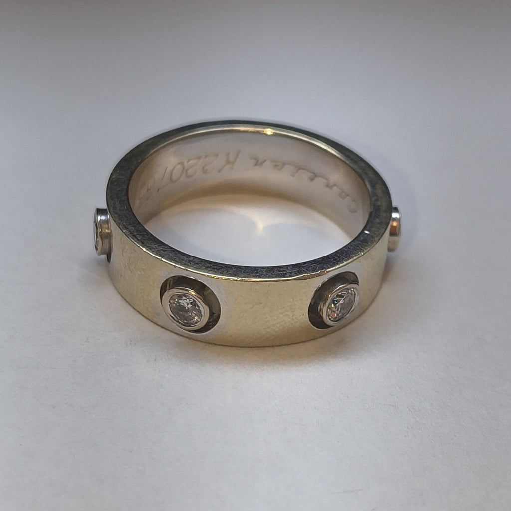 ANILLO ORO BLANCO 18 K 10 GRMS (SEMINUEVO)