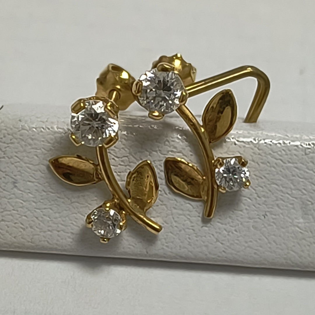 BROQUELES PAR ORO 14 K 1,00 GRMS (SEMINUEVO)