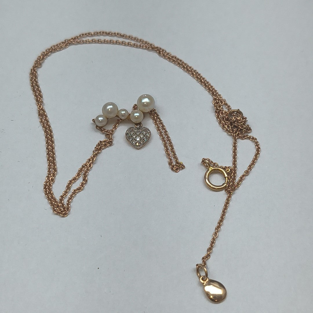 COLLAR ORO COMBINADO 14 K 1.8 GRMS (SEMINUEVO)