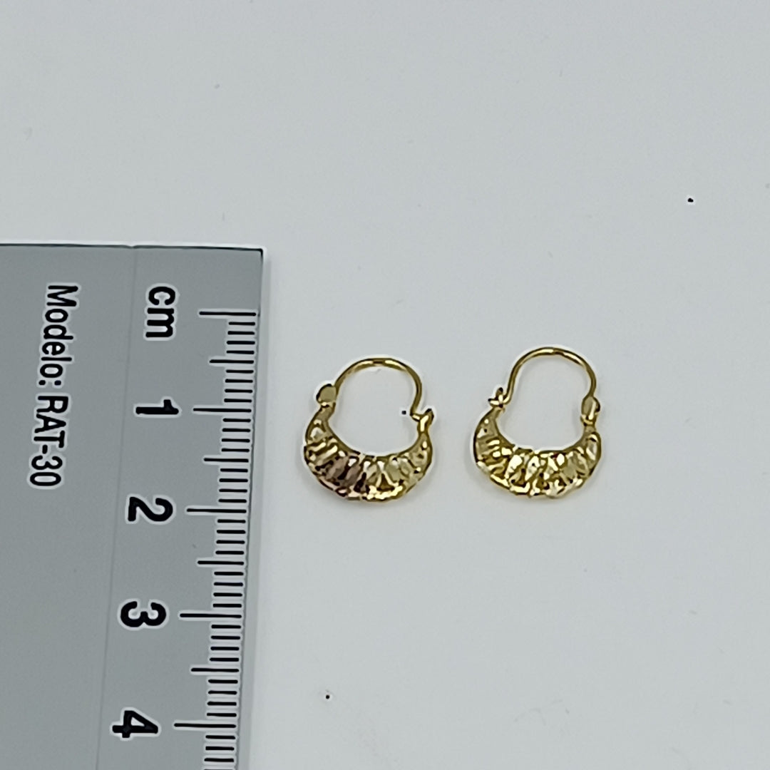 ARETES PAR ORO 10 K 0.6 GRMS (SEMINUEVO)