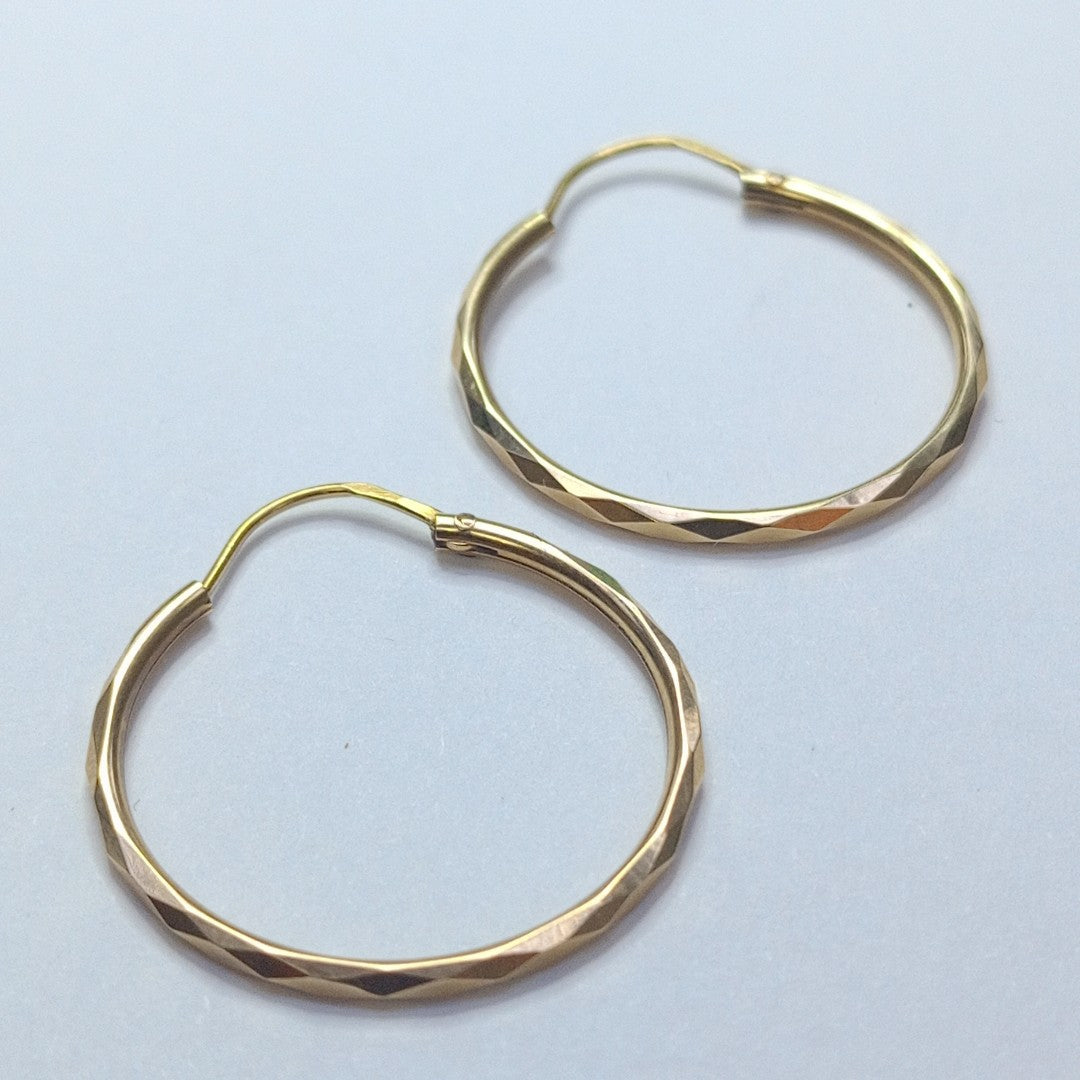 ARRACADAS PAR ORO 14 K 2 GRMS (SEMINUEVO)
