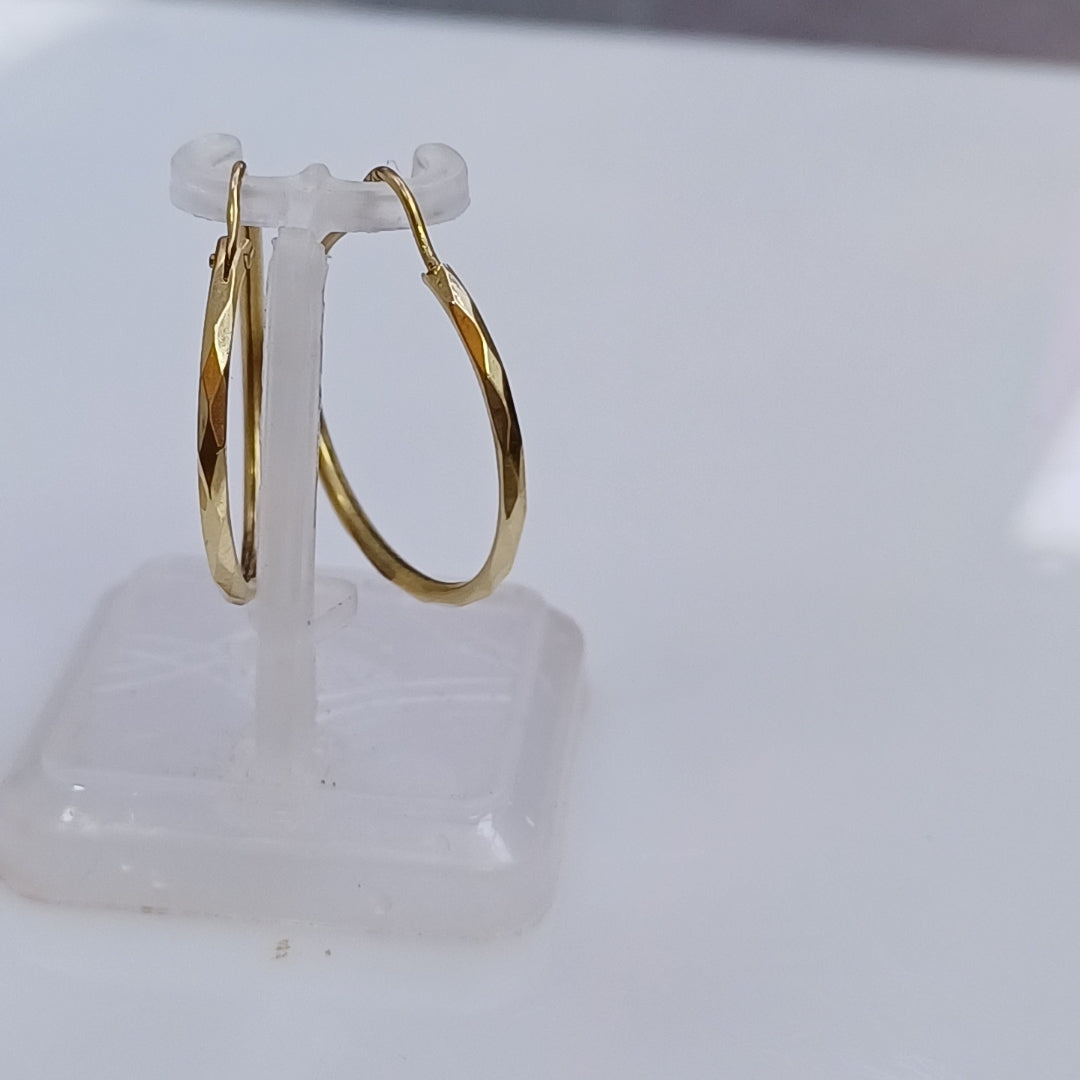 ARRACADAS PAR ORO 14 K 1.3 GRMS (SEMINUEVO)
