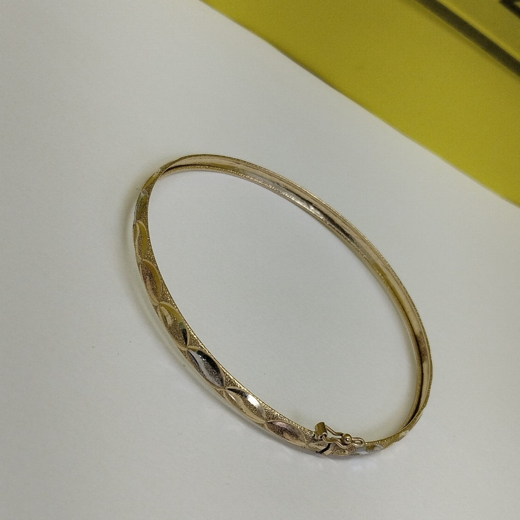 PULSERA RIGIDA ORO COMBINADO,RODIADO 14 K 4,30 GRMS (SEMINUEVO)