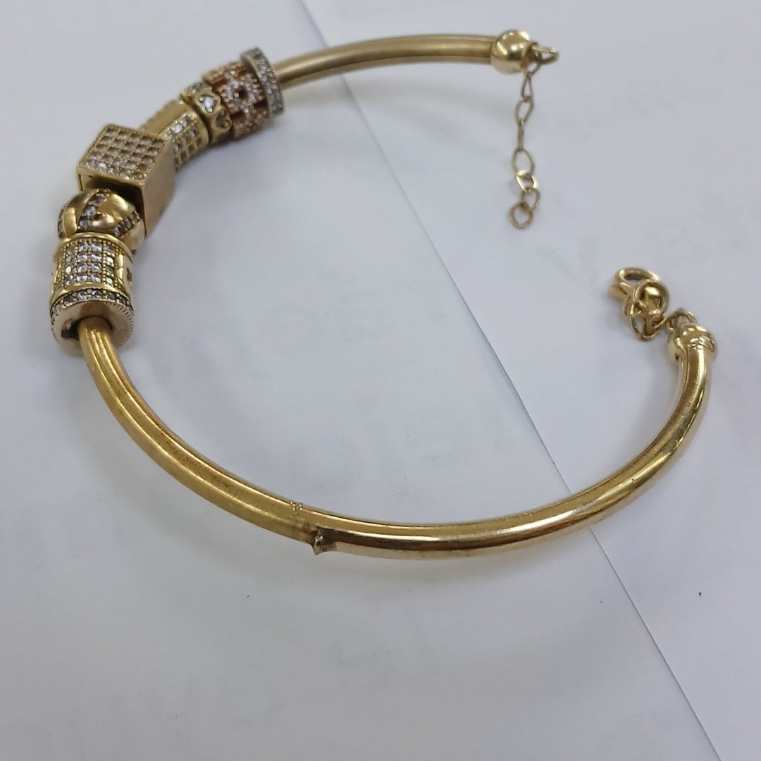 PULSERA RIGIDA ORO 10 K 12,00 GRMS (SEMINUEVO)