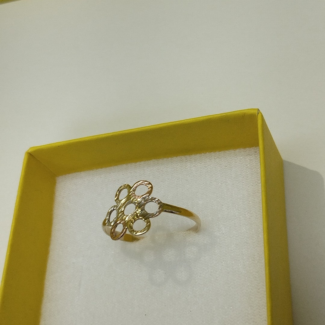 ANILLITO ORO COMBINADO 10 K 1,50 GRMS (SEMINUEVO)