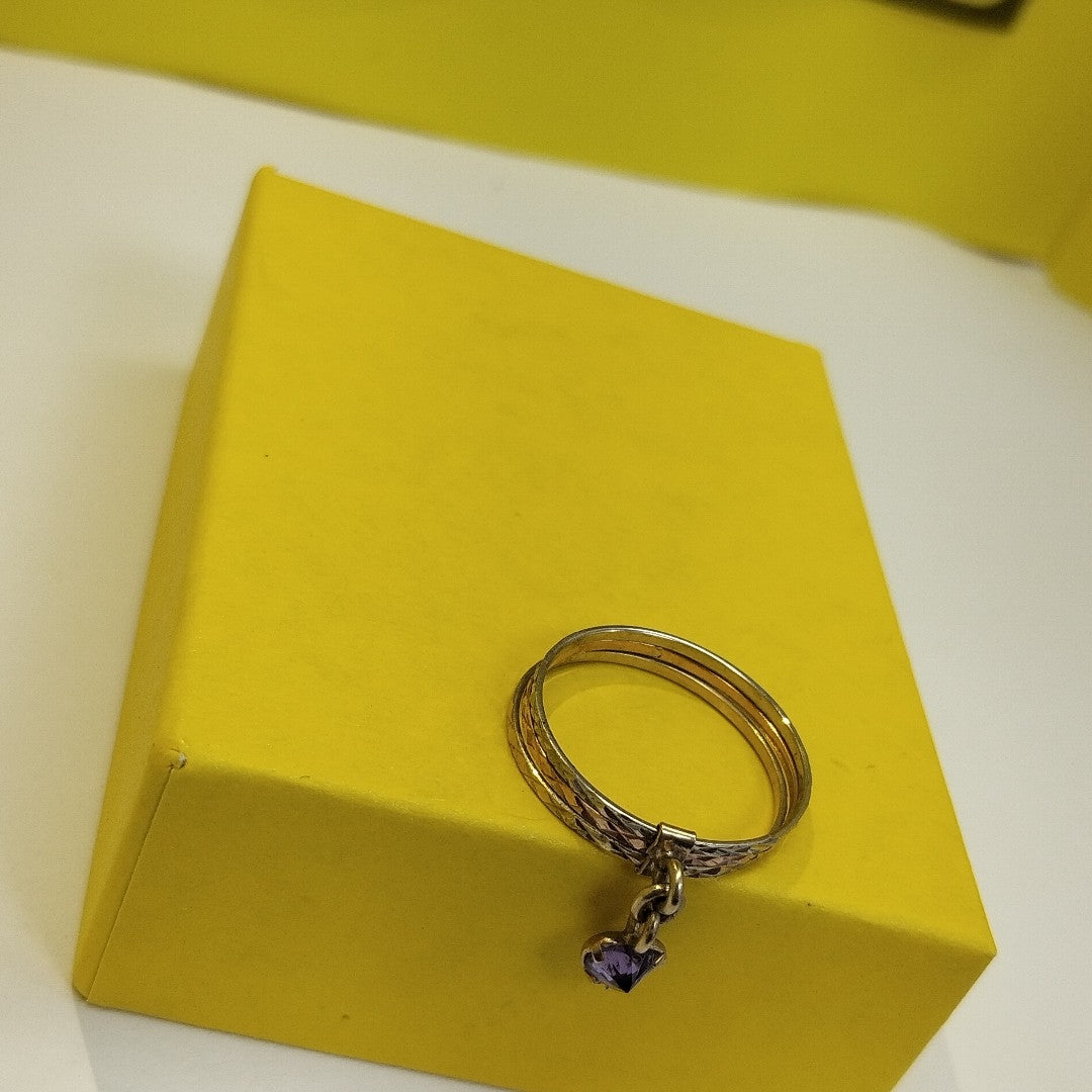 ANILLITO ORO COMBINADO 14 K 2 GRMS (SEMINUEVO)