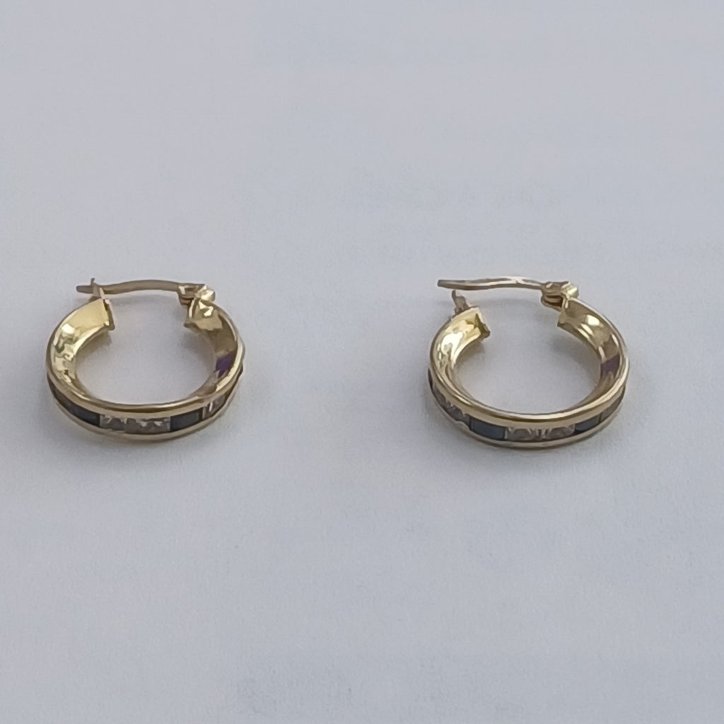 ARRACADAS PAR ORO 14 K 2.4 GRMS (SEMINUEVO)