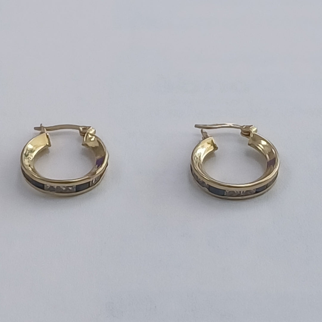ARRACADAS PAR ORO 14 K 2.4 GRMS (SEMINUEVO)