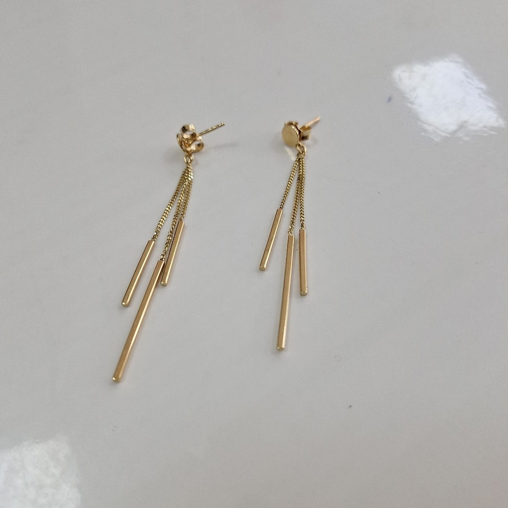 ARETES PAR ORO 14 K 3.1 GRMS (SEMINUEVO)