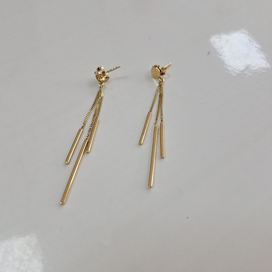 ARETES PAR ORO 14 K 3.1 GRMS (SEMINUEVO)