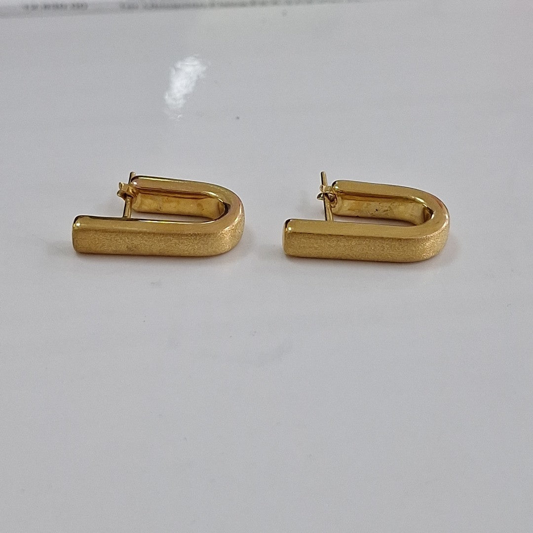 ARETES PAR ORO 14 K 3.6 GRMS (SEMINUEVO)