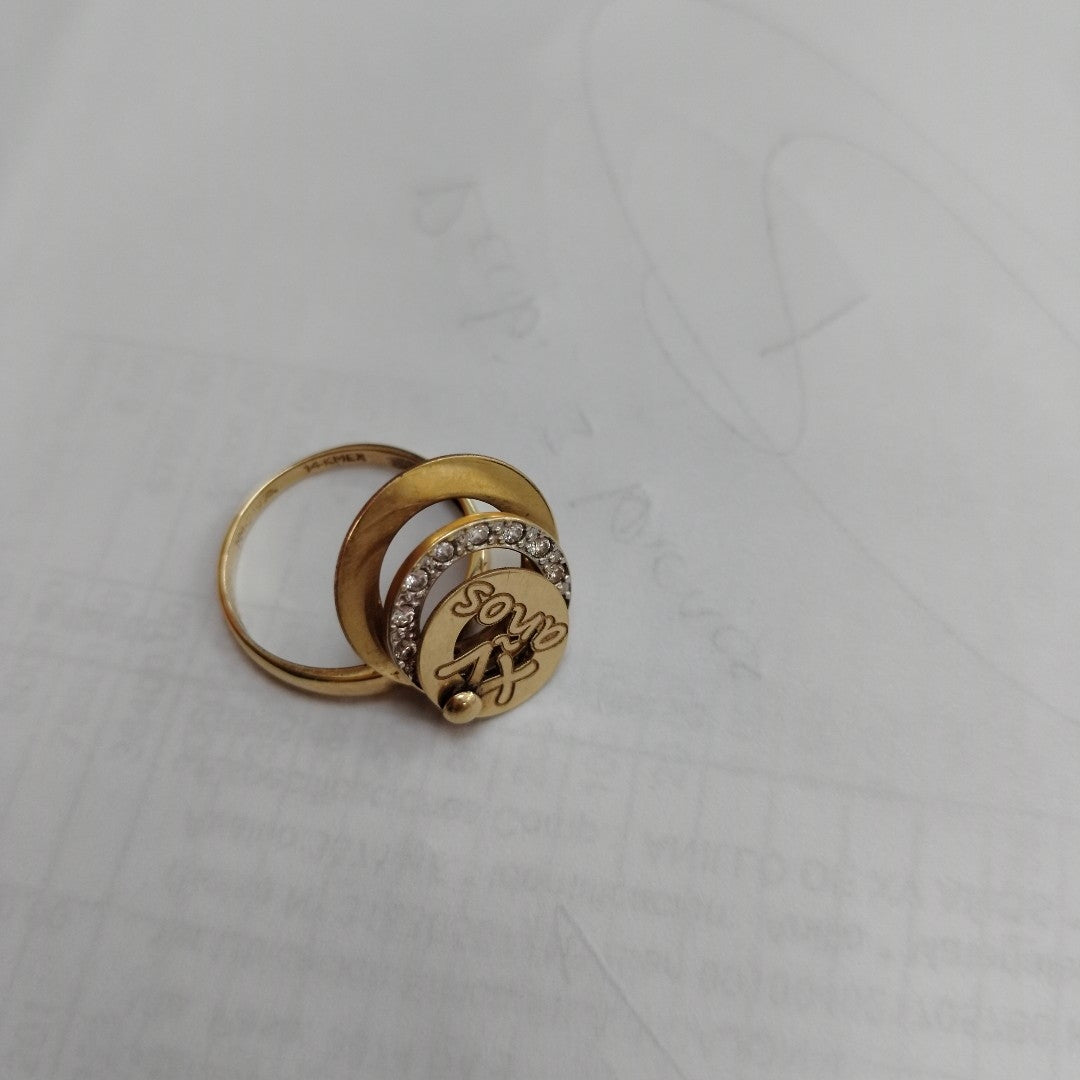 ANILLO ORO 10 K 3,60 GRMS (SEMINUEVO)