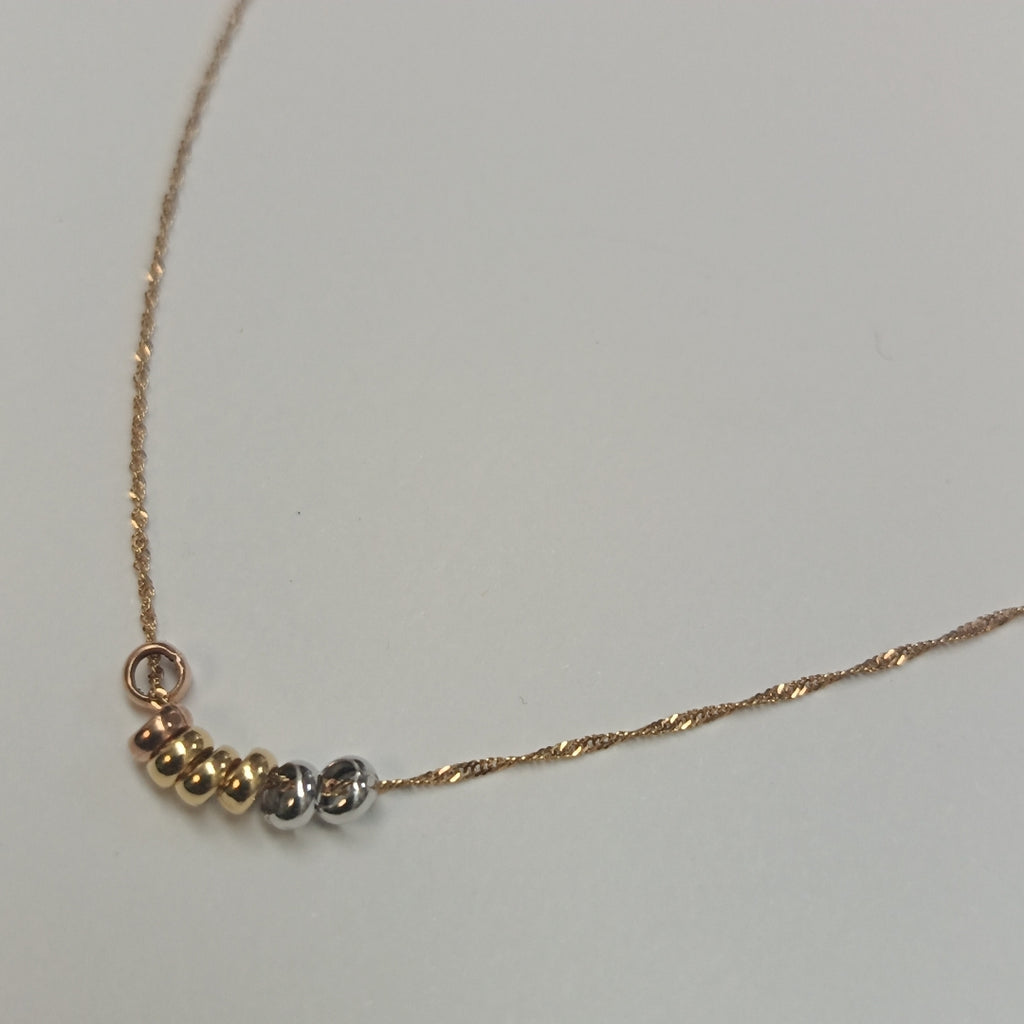 GARGANTILLA ORO COMBINADO 14 K 0,90 GRMS (SEMINUEVO)