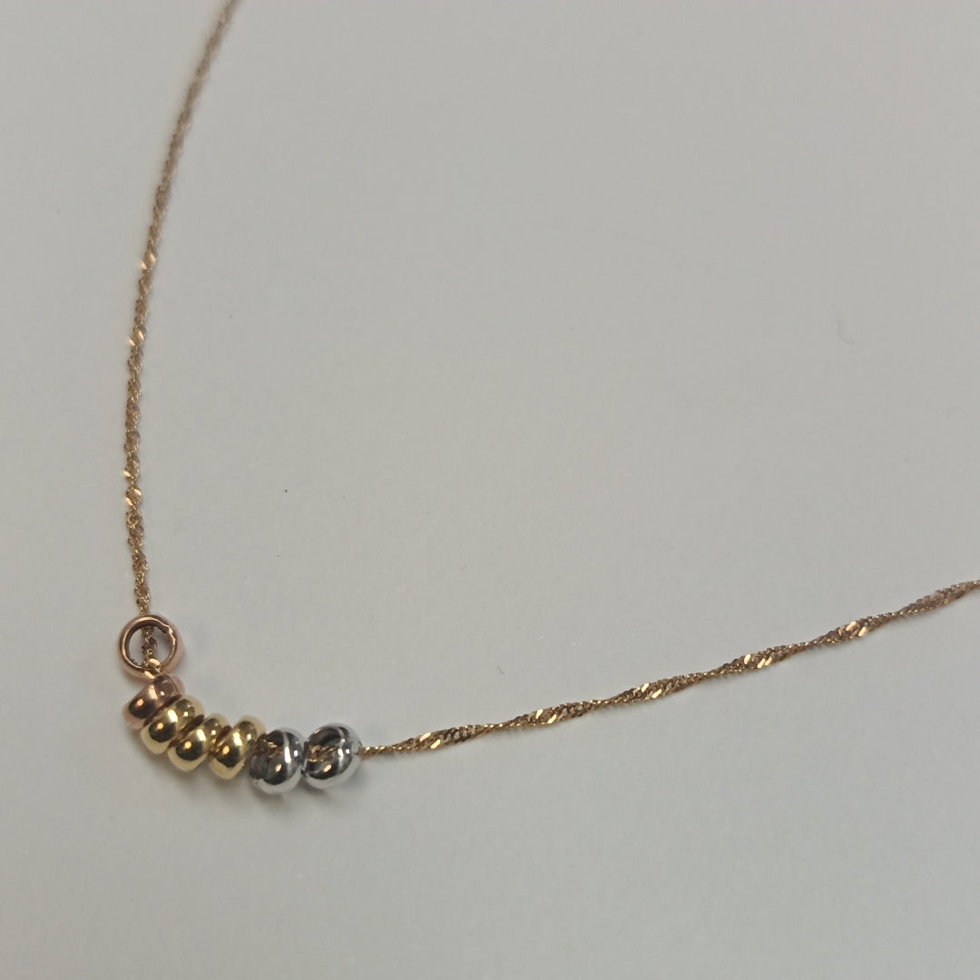 GARGANTILLA ORO COMBINADO 14 K 0,90 GRMS (SEMINUEVO)