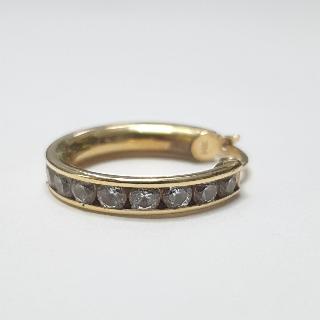 ARRACADAS PAR ORO 14 K 4.4 GRMS (SEMINUEVO)