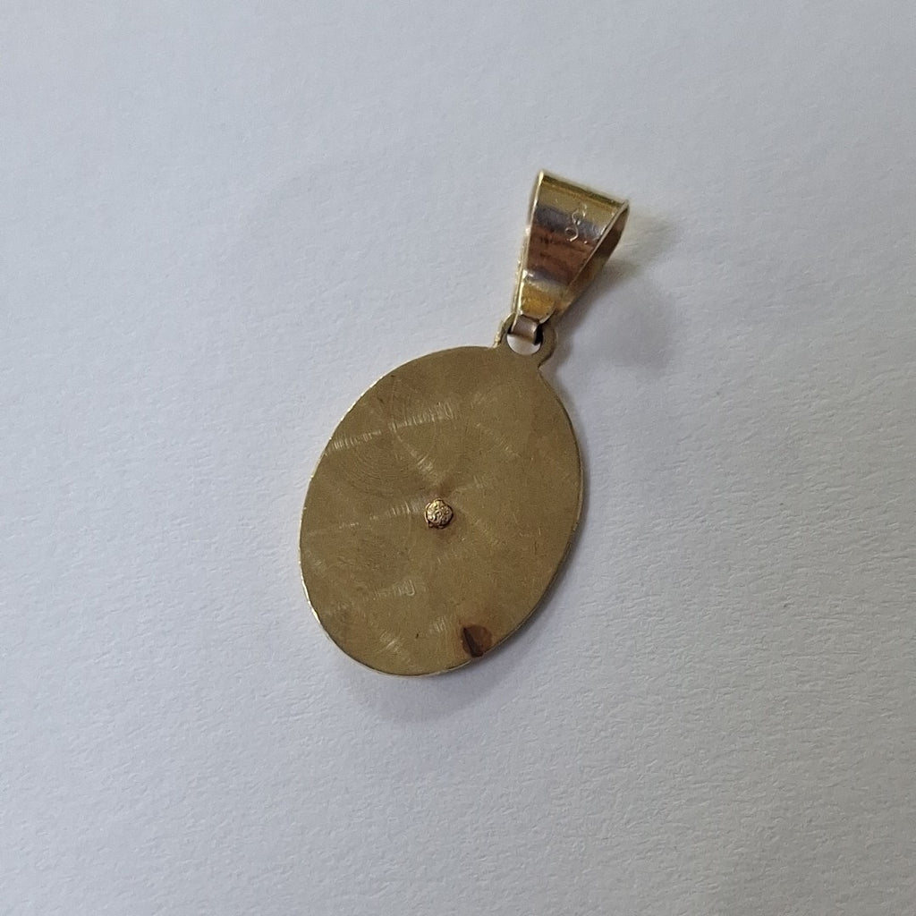 DIJE,MEDALLA RELIGIOSA ORO 14 K 1,20 GRMS (SEMINUEVO)