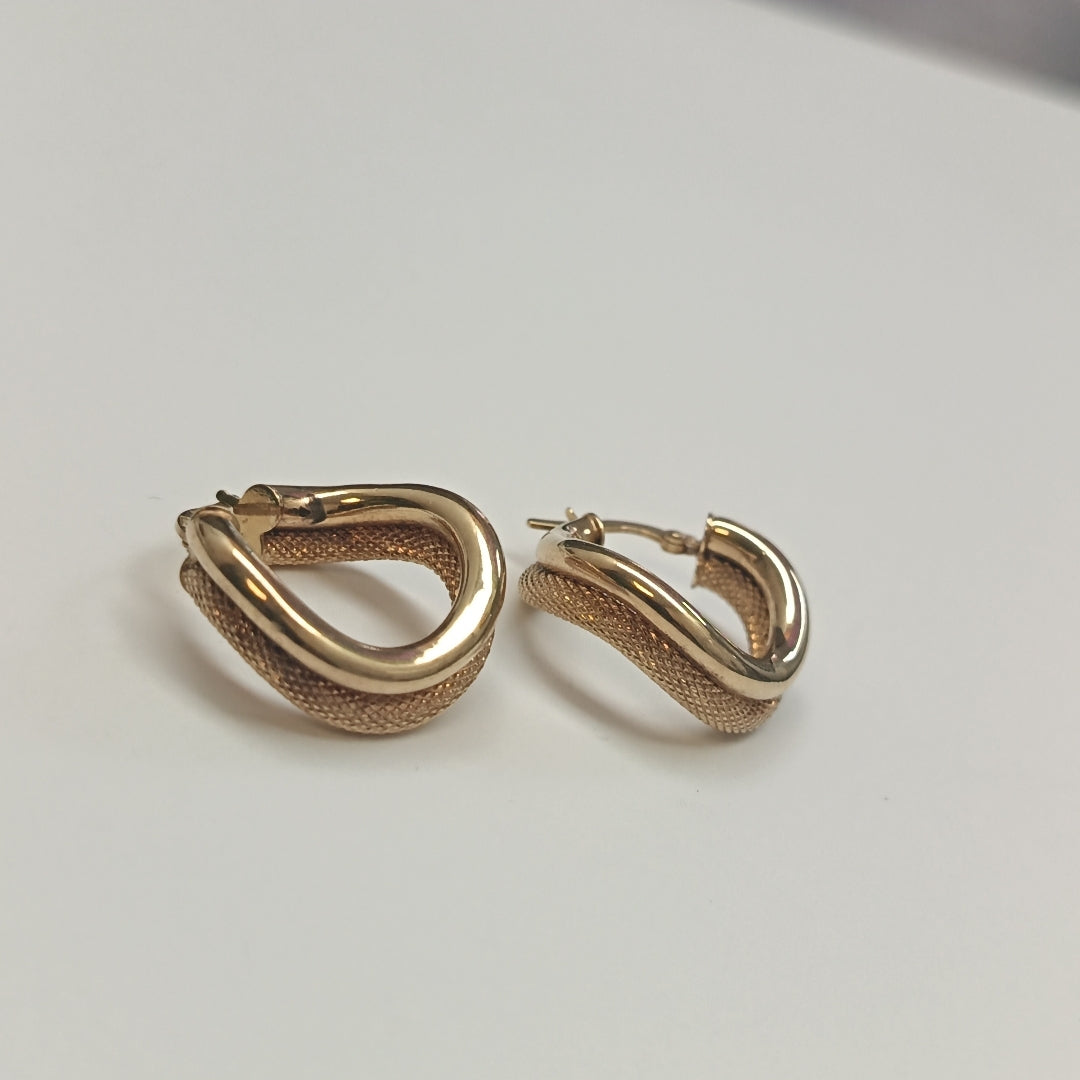 ARRACADAS PAR ORO 14 K 3,50 GRMS (SEMINUEVO)
